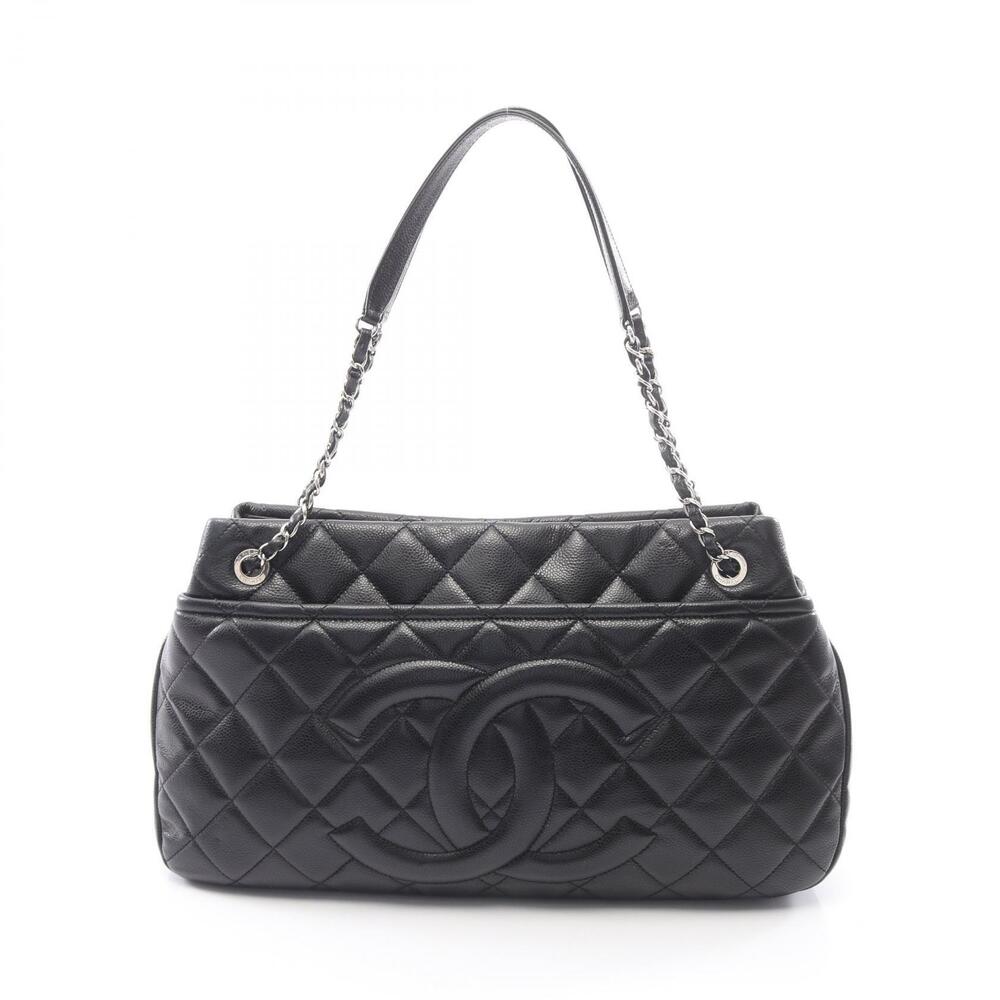 Chanel Matelasse Tote Bag Caviar Skin Grained Calf Black